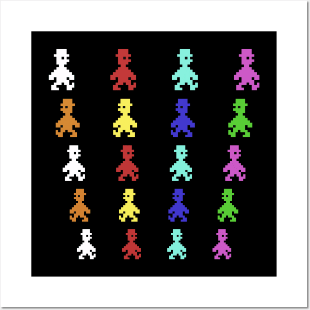 Jet Set Willy 8 Bit Art Wall Art by 8 Fists of Tees